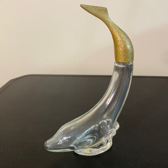 Vintage 1.5 oz. Avon Dolphin Perfume Bottle - Picture 1 of 8